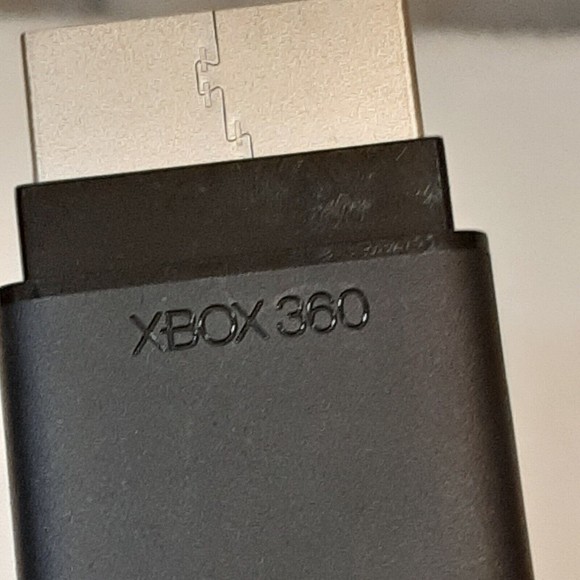 Genuine Official OEM Microsoft XBOX 360 S Slim Black Composite AV Cable UNTESTED - Picture 2 of 7